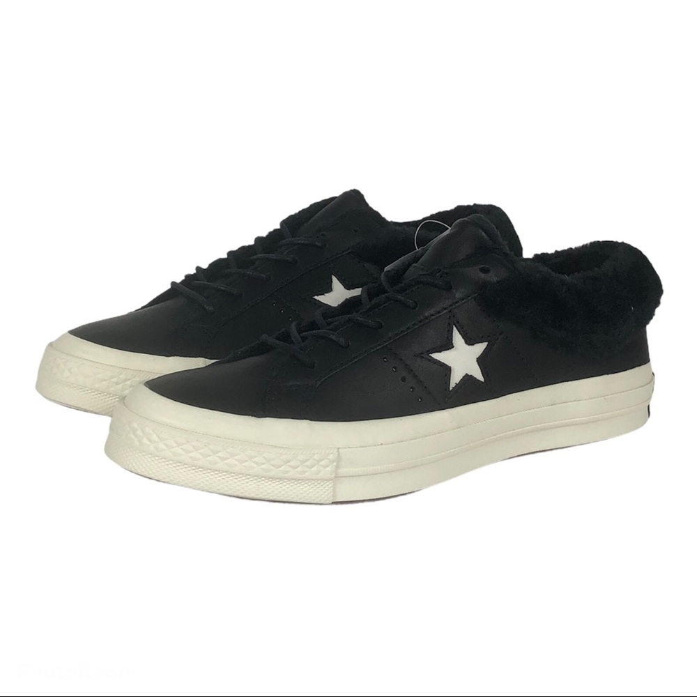 Converse One Star OX Low Top Shoes Mens 5.5 / Womens 7.5 Black Egret 162601C NEW